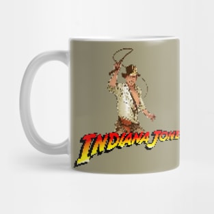 Indiana Jones Pixelated Art Mug